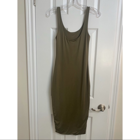 Olive Green Dress - Picture 2 of 2